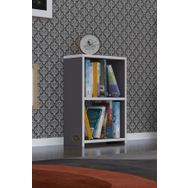 Kenzlife Süper Ga 60x40x19 cm 2 Katlı Tek Bölme Gri Kitaplık