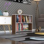 Kenzlife Süper Ga 60x80x19 cm 2 Katlı Tek Bölme Ceviz Kitaplık