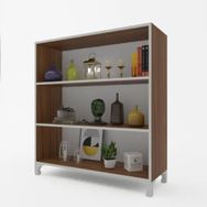 Kenzlife Tuğçe Ceviz 88x90x20 cm Kitaplık