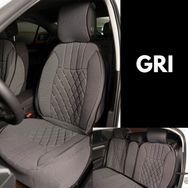 Kepmorpho BMW 5 Serisi 528 Lüx Ön Arka Elegance Serisi Gri 5'li Oto Koltuk Minderi