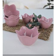 Keramika 12 cm 6 Adet Violet Zambak Çerezlik