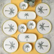 Keramika 12 Parça 6 Kişilik Palmiye Kahvaltı Takımı