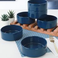 Keramika 6x14 cm İndigo Mavi Stackable Çorba Kasesi