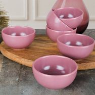 Keramika 8 cm 6 Adet Mat Violet Bulut Çerezlik Sosluk