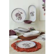 Keramika Blue Lily 14 Parça 6 Kişilik Kahvaltı Takımı