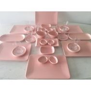 Keramika Mat Açık Pembe 32 Parça Kahvaltı Takımı