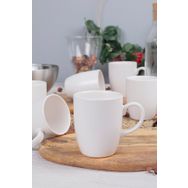 Keramika Mat Beyaz Bulut 9 cm 6'lı Kupa