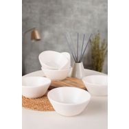 Keramika Mat Beyaz Hitit 14 cm 6 Adet Çorba Kasesi