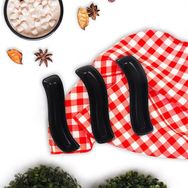 Keramika Mat Siyah İvory 18 cm 3 Adet Zeytinlik