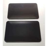 Keramika Mat Siyah Kayık 2 Adet 31x32 cm Servis Tabağı