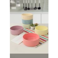Keramika Mix Soft Stackable 6'lı 14 cm Çorba Kasesi
