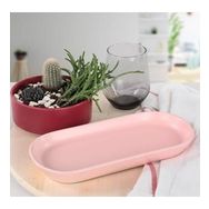 Keramika Noyan Açık Pembe 26 cm Kayık Tabak