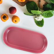 Keramika Noyan Gül Kurusu 26 cm Kayık Tabak