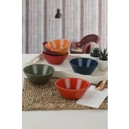 Keramika Rainbow Hitit 14 cm 6 Adet Çorba Kasesi Seti