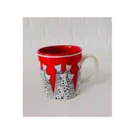 Keramika Ribbon 10 cm Kırmızı Kupa