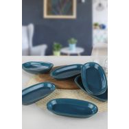 Keramika Safir Hitit 6'lı 16 cm Kayık Tabak