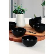 Keramika Siyah Bulut Mini 8 cm 6 Adet Çerezlik Sosluk Kase
