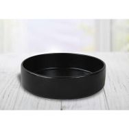 Keramika Siyah Stackable 21 cm Yemek ve Salata Tabağı