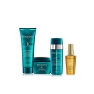 Kerastase Aşırı Yıpranmış Saçlar İçin 250 ml Şampuan + 200 ml Maske + 30 ml Serum + 50 ml Elixir Yağ