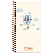Keskin 417996 10x19 Mavi La Plume Ballons 80 Yaprak Düz Sert Kapak Defter