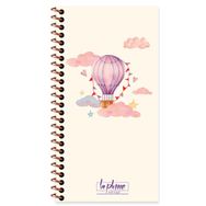 Keskin 417998 10x19 Pembe La Plume Ballons 80 Yaprak Düz Sert Kapak Defter