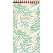Keskin Color 10x19 cm La Plume Leaves Yeşil Çizgili Bloknot