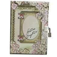 Keskin Color 120 Yaprak Kilitli ve Simli Hatıra Çiçekler Defter