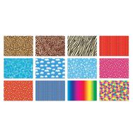 Keskin Color 12'li 35x50 Karışık Renk Desenli Fon Kartonu