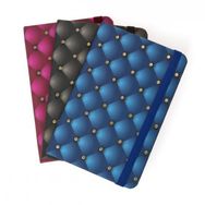 Keskin Color 13x21 cm Pronot Perle 80 Yaprak Çizgili Sert Kapak Lastikli Defter