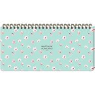 Keskin Color 13x27 Su Yeşili Haftalık Spiralli Planner