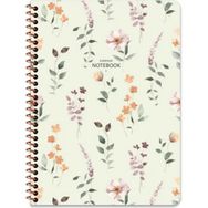 Keskin Color 16.5X22.5 Çizgili Çiçek - Krem Defter