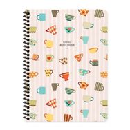Keskin Color 16.5x22.5 Çizgili Defter Coffee - Pembe Defter