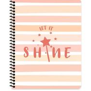 Keskin Color 16.5X22.5 Çizgili Shine - Turuncu Defter