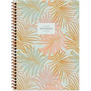 Keskin Color 16.5X22.5 Kareli La Plume Leaves - Turuncu Defter