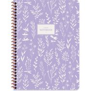 Keskin Color 16.5x22.5 Kareli Pastel Flora Mor Defter