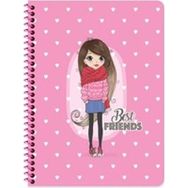 Keskin Color 16xx22 cm 60 gr Karton Kapak Çizgisiz 80 Yaprak Beyaz Telli Defter