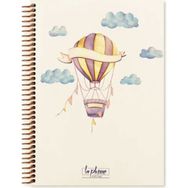 Keskin Color 17x24 Çizgili La Plume Balloon - Mor Defter