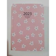 Keskin Color 2023 Pembe Çizgi Karton Kapak 8x12 cm Haftalık Cep Ajandası