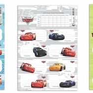 Keskin Color 220130-33 Cars Ders Programlı 3'lü Etiket