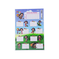 Keskin Color 220130-89 Niloya Ders Proğramlı 3 Yaprak Okul Etiketi