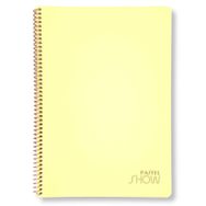 Keskin Color 324411-99 A4 72 Yaprak Pastel Show Sarı Spiralli Çizgili Defter