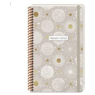 Keskin Color 410232-99 Trendy Notes Beads Spiralli Sert Kapak 13 x 21 cm Defter