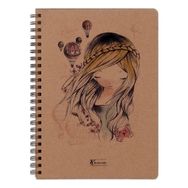 Keskin Color 410370-99 Çizgisiz A5 Kraft 100 Yaprak Spiralli Defter