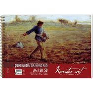 Keskin Color 482004-99 Karatis Art 120 gr A4 50 Yaprak Spiralli Çizim Blok Defter