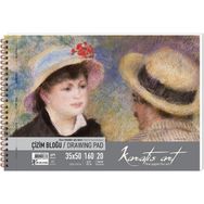 Keskin Color 484002-99 Karatis Art 160 gr 35x50 20 Yaprak Spiralli Çizim Blok Defter