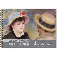 Keskin Color 484004-99 Karatis Art 160 gr A4 40 Yaprak Spiralli Çizim Blok Defter