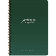 Keskin Color A4 100 Yaprak Kareli Plastik Kapak Free Platinum Defter