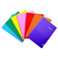Keskin Color A4 96 Yaprak 3 Kareli + 3 Çizgili Spiralli Plastik Kapak Cool 6 Adet Defter