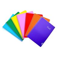 Keskin Color A4 96 Yaprak Plastik Kapak Cool 4 Kareli + 4 Çizgili 8 Adet Spiralli Defter