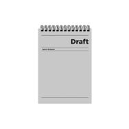 Keskin Color A4 Çizgili Draft Gri Bloknot